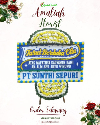 Papan Bunga Duka di Angsana