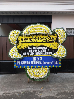 Papan Bunga Duka di Angsana